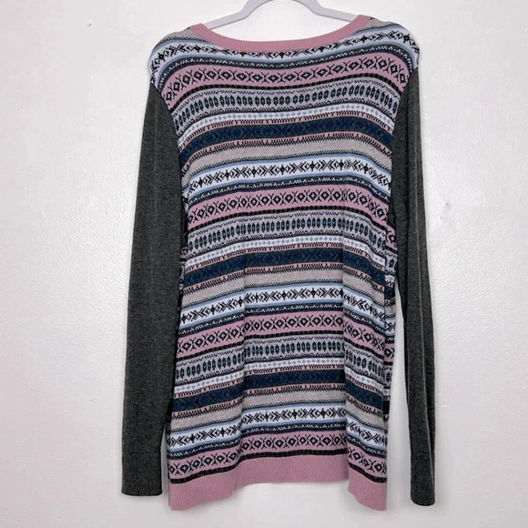 Talbots Women’s 2XP Fair Isle Lambswool Blend Pullover Sweater - Picture 2 of 5